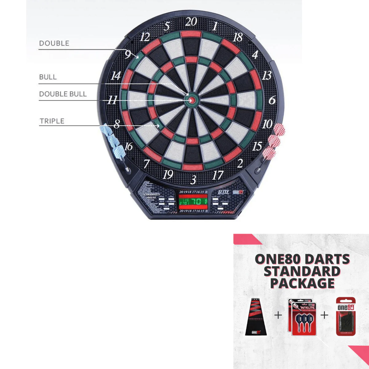 One80 Elite Electronic Dartboard - Image 9