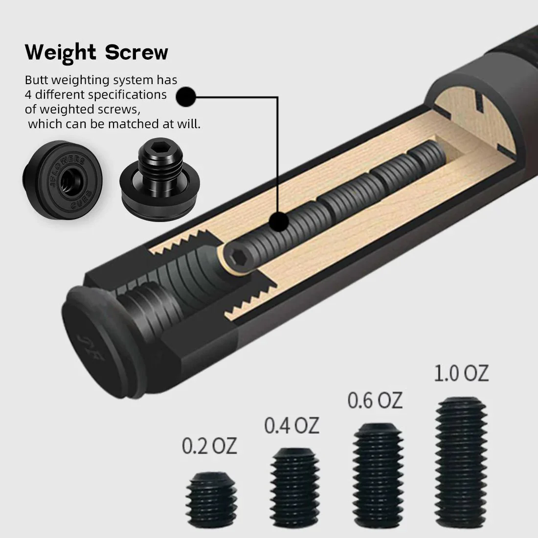 JFlowers JF10-22F Pool Cue - Image 8