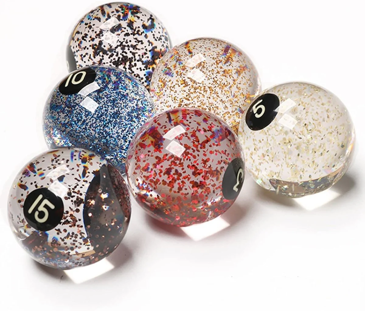 Panther Crystal Sparkling Pool Ball Set - Image 2