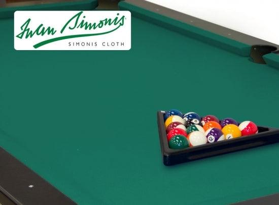 Simonis 760 Blue Green 9ft Pool Table Cloth