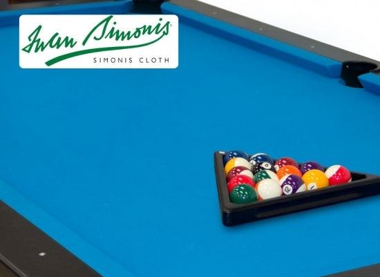 Simonis 860 Tournament Blue 9ft Pool Table Cloth
